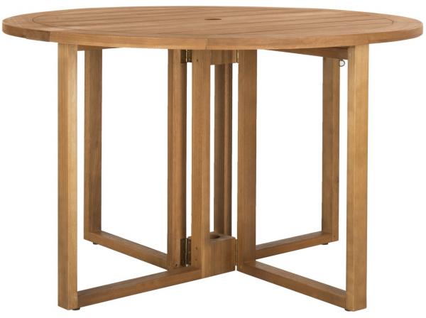 Safavieh PAT7036A 47.24 in. dia. Wales Round Dining Table, Teak