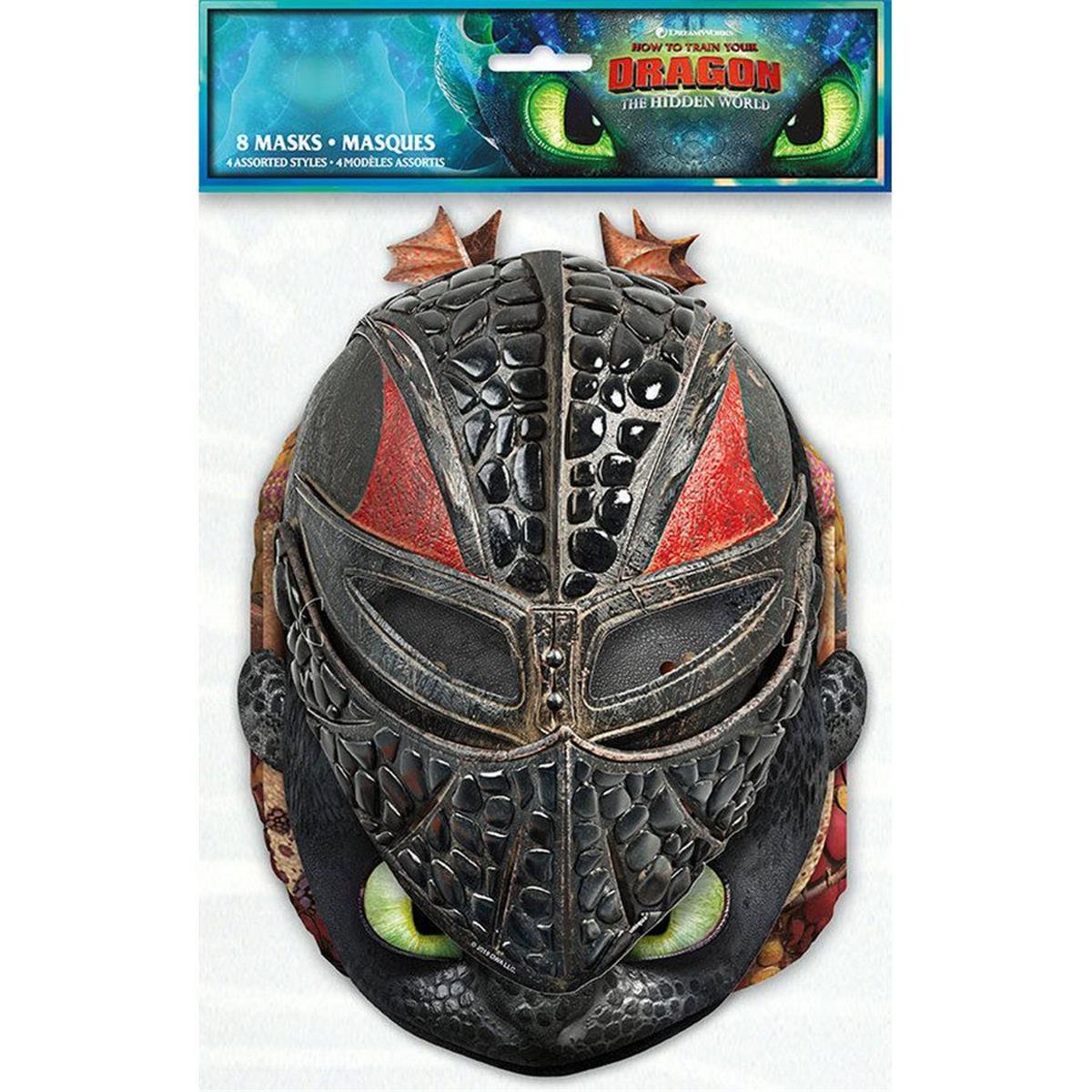 Unique Industries 307644 8 in. How to Train Your Dragon 3 Party Mask