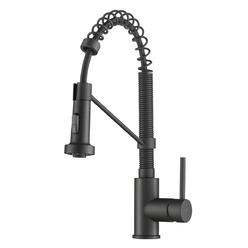 Daniel Kraus Kraus KPF-1610MB 18 in. Commercial Kitchen Faucet with Dual Function Pull Down Sprayhead, Matte Black