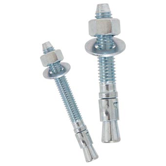 POWERS Stud Bolts Carbon Steel - 0.38 X 2.25 In.