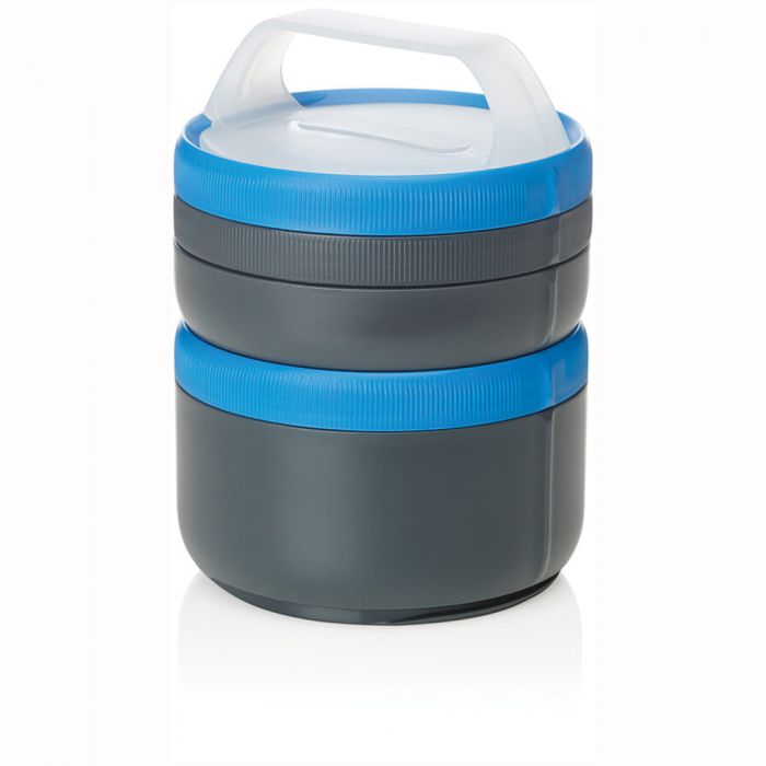 Humangear 811243 Humangear Stax Squeeze Bottle&#44; Grey & Blue - Extra Large