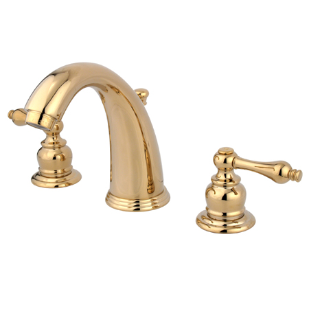 Kingston Brass KB982AL Two Handle 8 in. to 16 in. Widespread Lavatory Faucet with Retail Pop-up