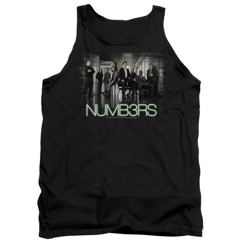 Trevco Numb3Rs-Numbers Cast - Adult Tank Top - Black- Extra Large
