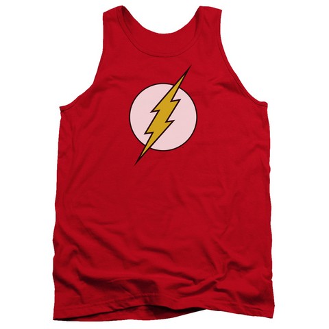 Trevco Dc-Flash Logo - Adult Tank Top - Red- Small