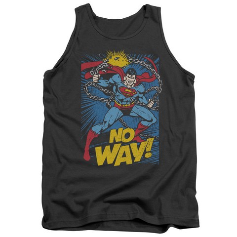 Trevco Dc-No Way - Adult Tank Top - Charcoal- Large