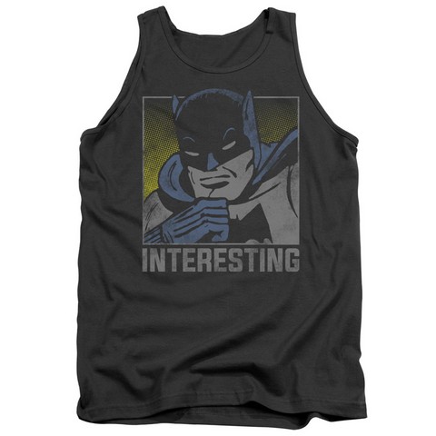Trevco Dc-Interesting - Adult Tank Top - Charcoal- Small