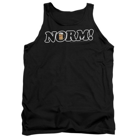 Trevco Cheers-Norm - Adult Tank Top - Black- 2X