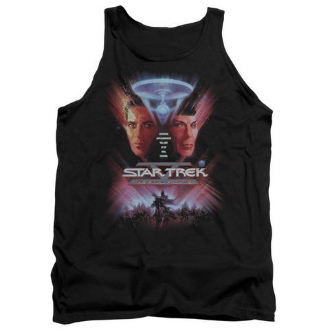 Trevco Star Trek-The Final Frontier-Movie - Adult Tank Top - Black- Extra Large