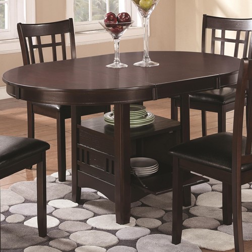 Designed to Furnish Lavon Dining Table with Storage - Espresso