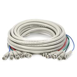 Monoprice 25ft 5X BNC Male to 5X BNC Male RGB Video Cable - White