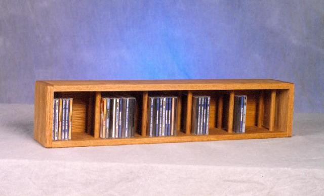 Wood Shed 103D-3 Solid Oak desktop or shelf CD Cabinet