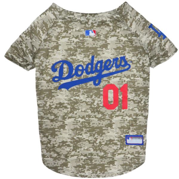 Pets First LAD-4060-LG Los Angeles Dodgers Camo Jersey for Pets&#44; Large