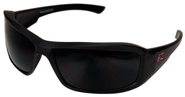 Edge Eyewear TXB236VS Brazeau Safety Glasses Black Frame Smoke Polarized Vapor Shield Lens