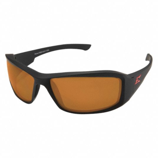 Edge Eyewear TXB235 Safety Glasses&#44; Brazeau Torque&#44; Brown & Black