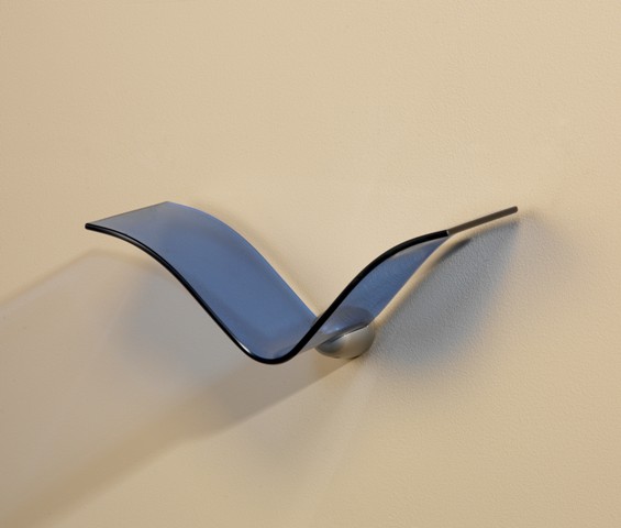 Amore Designs CPTSHERONBL Concepts Heron Blue Glass Shelf