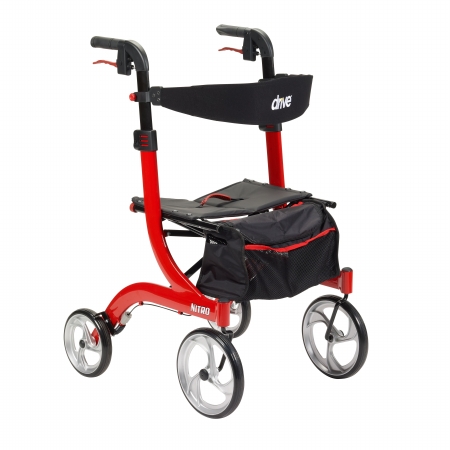 Drive Medical Design & Manufacturing Drive Medical rtl10266-t Nitro Euro Style Walker Rollator- Tall