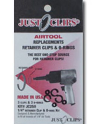 Just Clips JSC250-5 .25 in. Anvil Retainer Clip Refill Kit - 5 Pack