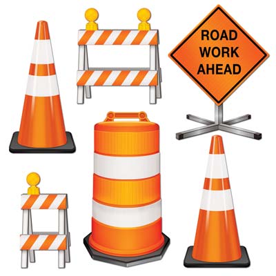 BEISTLE CO Beistle 54376 Road Crew Cutouts - Pack of 12