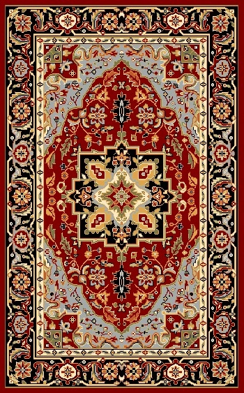 Safavieh LNH330B-8SQ 8 x 8 ft. Square Lyndhurst Red & Black Traditional Rug