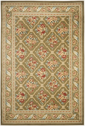 Safavieh LNH556-5252-3 3 ft. 3 in. x 5 ft. 3 in. Small Rectangle Lyndhurst Green & Green Traditional Rug