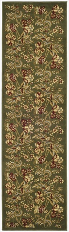 Safavieh LNH326B-216 2 ft. 3 in. x 16 ft. Runner Country & Floral Lyndhurst Sage Traditional Rug
