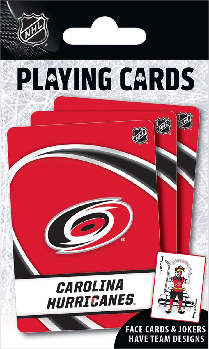 MasterPieces 91902 3.5 x 2.5 in. Carolina Hurricanes Playing Cards