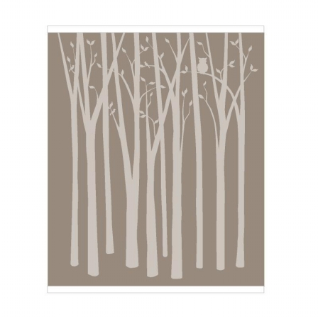 Elephants on the Wall 5-1397 Birch Tree Silhouettes - Paint It Yourself