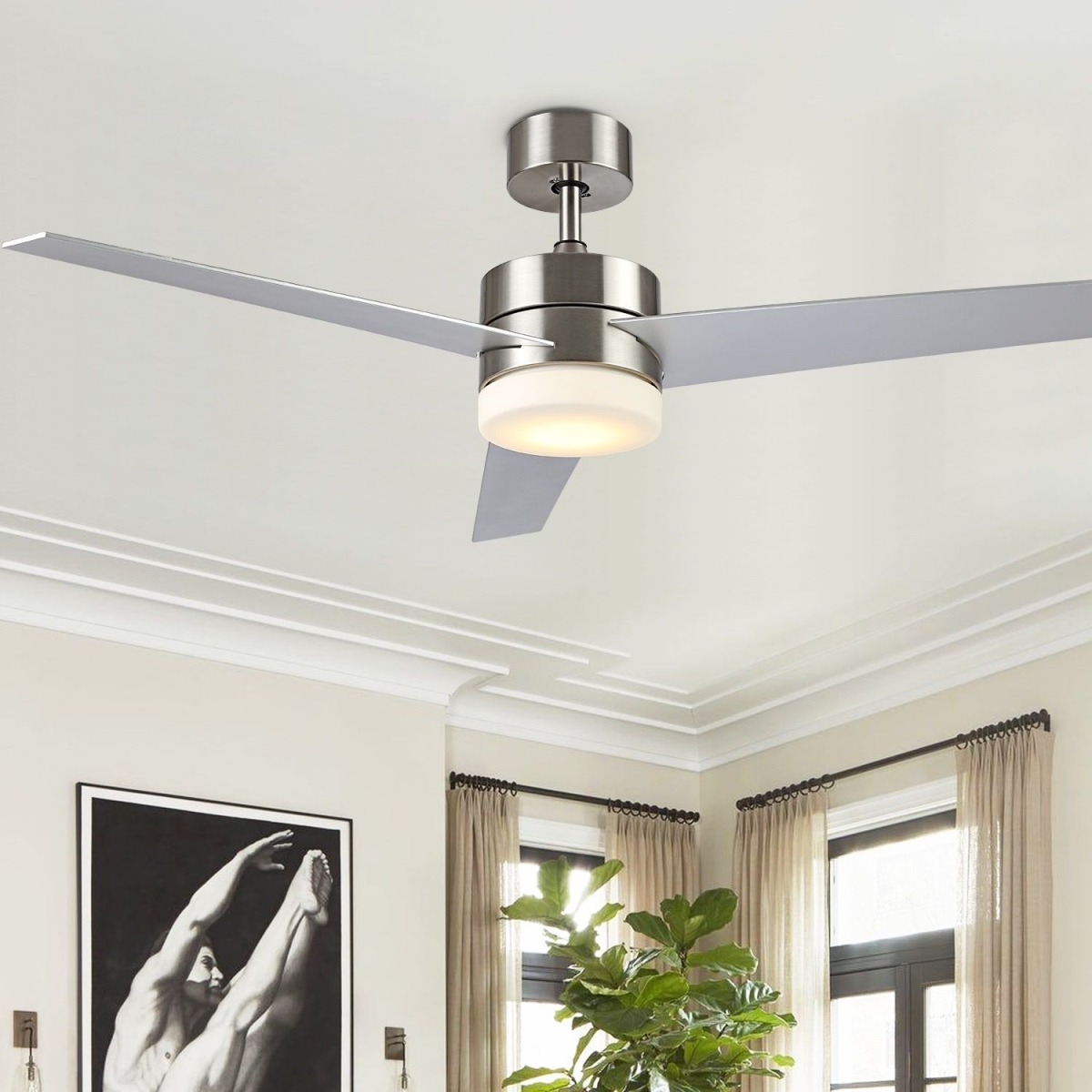 Safavieh CLF1021A Radcliff Ceiling Light Fan & Remote&#44; Assorted Color