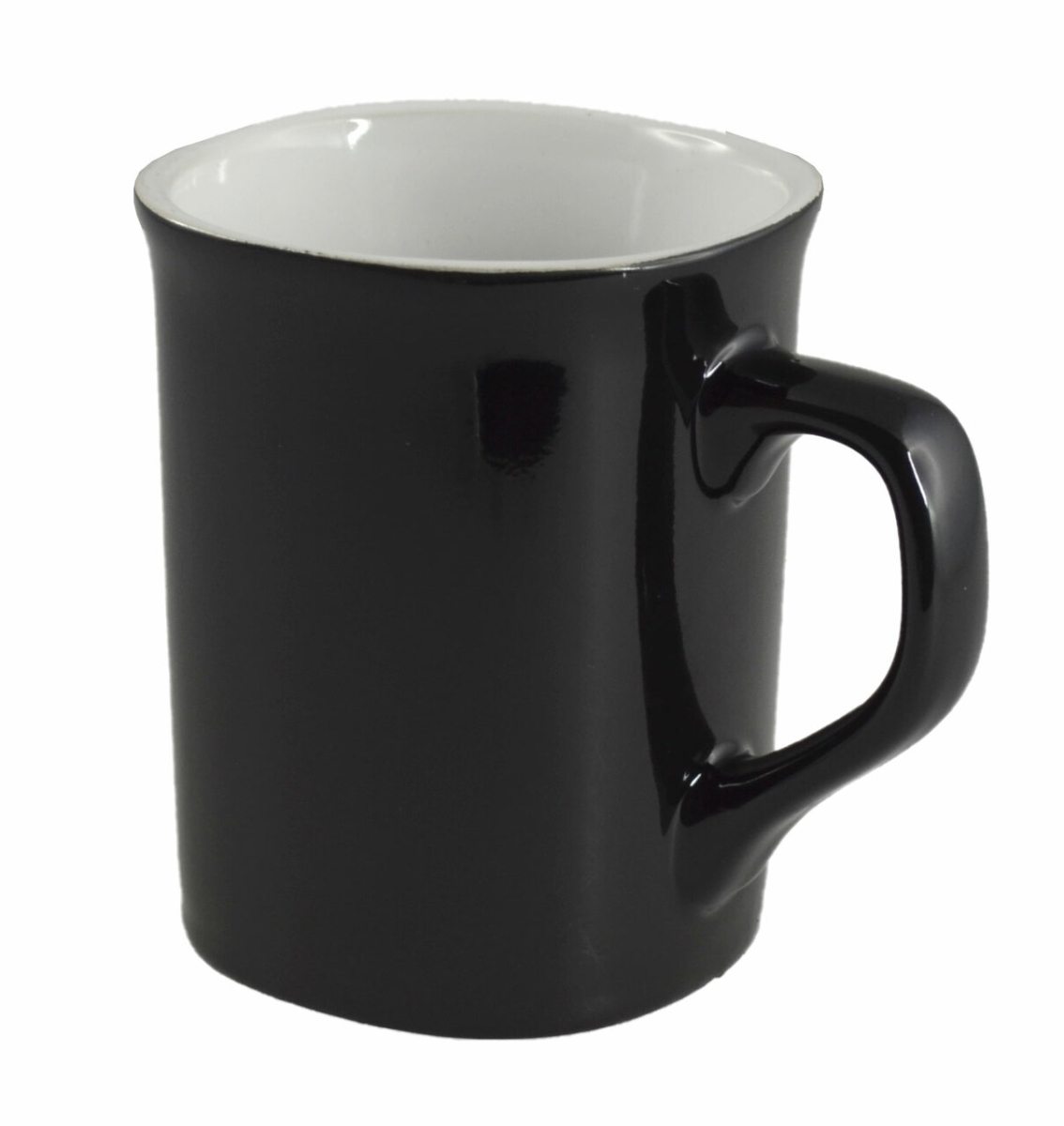visol VAC448 10 oz Cancun Ceramic Coffee Mug, Black