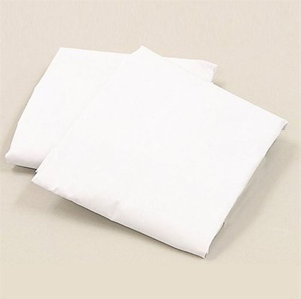 JC Toys L A BABY 3009-WH Knitted Fitted Sheet For Full Size Crib Natural 100% Cotton Fabric- White