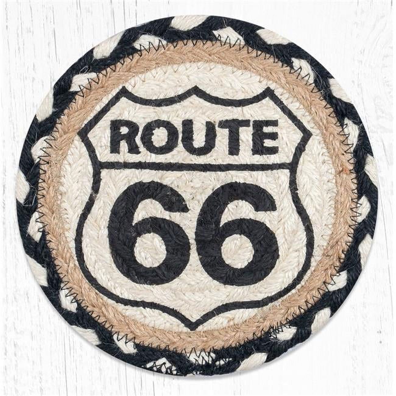 Capitol Importing Company Capitol Importing 79-430R66 7 x 7 in. LC-430 Route 66 Round Large Coaster