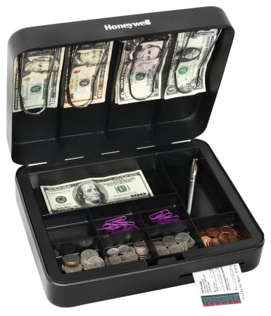 LH Licensed Products 6113 Honeywell Deluxe Steel Cash Box