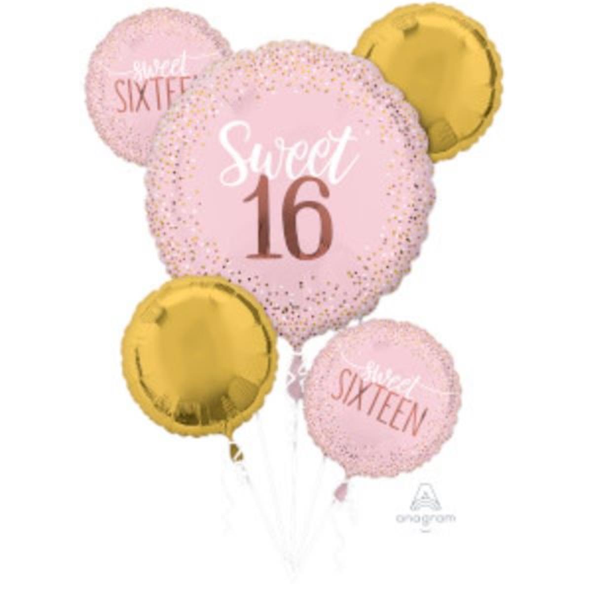 Mayflower Distributing 619938 Sixteen Blush Balloon Bouquet