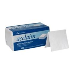 Georgia-Pacific Acclaim Luncheon Napkins, 1-Ply, 12.5 x 11.5, White, 500/pack