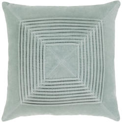 Livabliss AKA001-2222 Akira Large Pillow Cover, 22 x 22 x 0.25 in. - Silver Gray