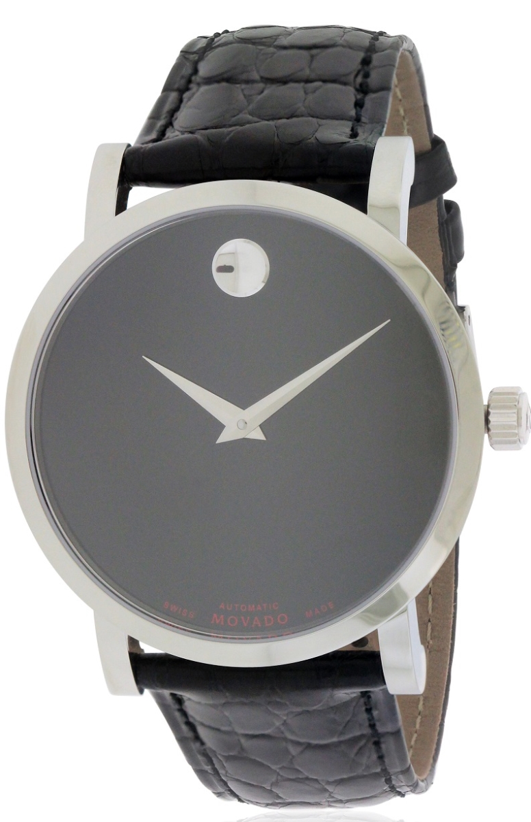 Movado 606112 Red Label Automatic Mens Watch - Black Dial