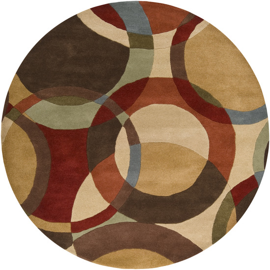 Livabliss FM7108-4RD Forum Rug- 100 Pct Wool- Hand Tufted4 ROUND