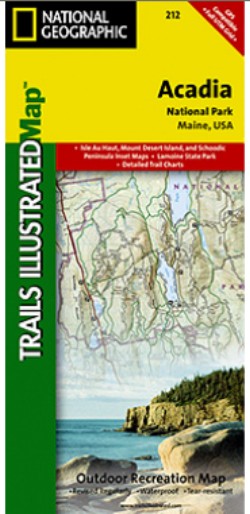 National Geographic TI00000212 Map Of Acadia National Park - Maine