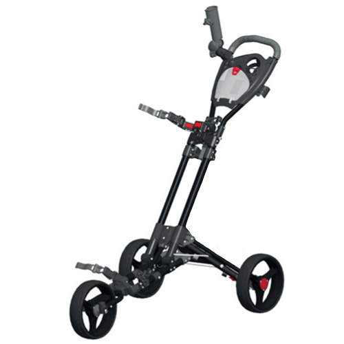 Spin It Golf Products GCPro2-Blk 3 Wheel Golf Push Cart- Black
