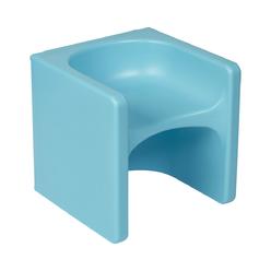 Ecr4Kids Tri-Me Cube Cyan Blue Plastic Chair