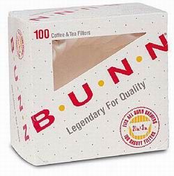Bunn DDI 933134 -O-Matic Corporation Coffee Filters  2-3/4&quot;x3&quot;  100/PK  White Case of 14
