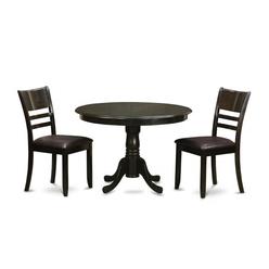 GSI Homestyles 3 Piece Kitchen Table Set-Round Kitchen Table and 2 Dining Chairs
