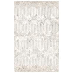 Safavieh MET401A-5 5 x 8 ft. Metro Transitional Hand Tufted Rectangle Rug&#44; Beige & Ivory