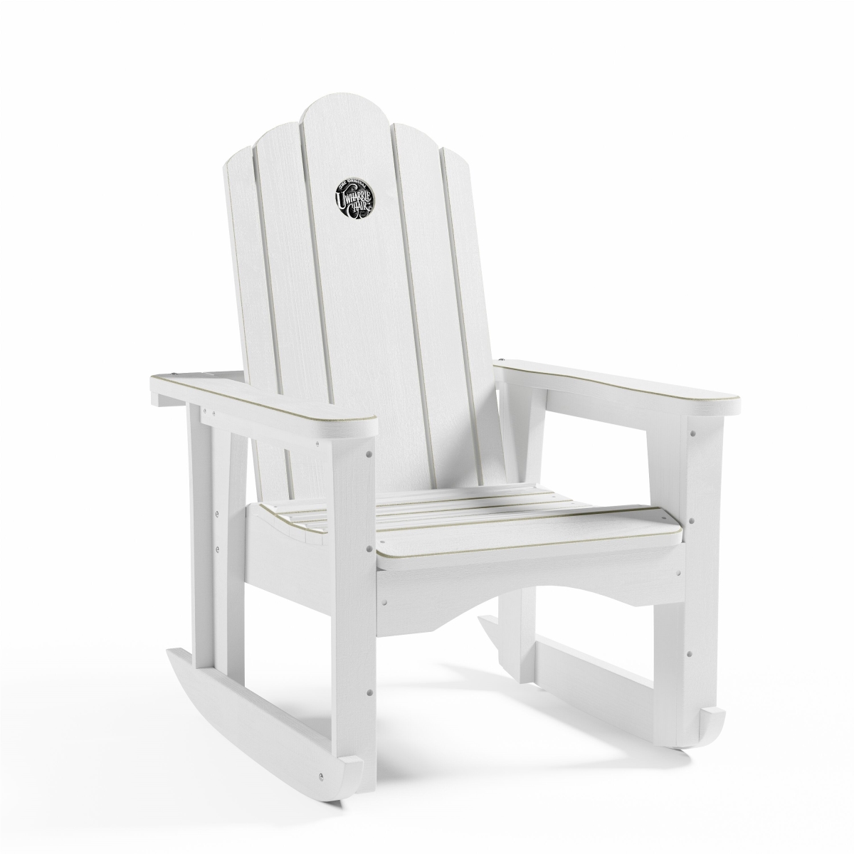 UWharrie Chair S112-020 Styxx Wood Rocker Arm Lounge Chair, Lime Pine - 24 x 33 x 38 in.
