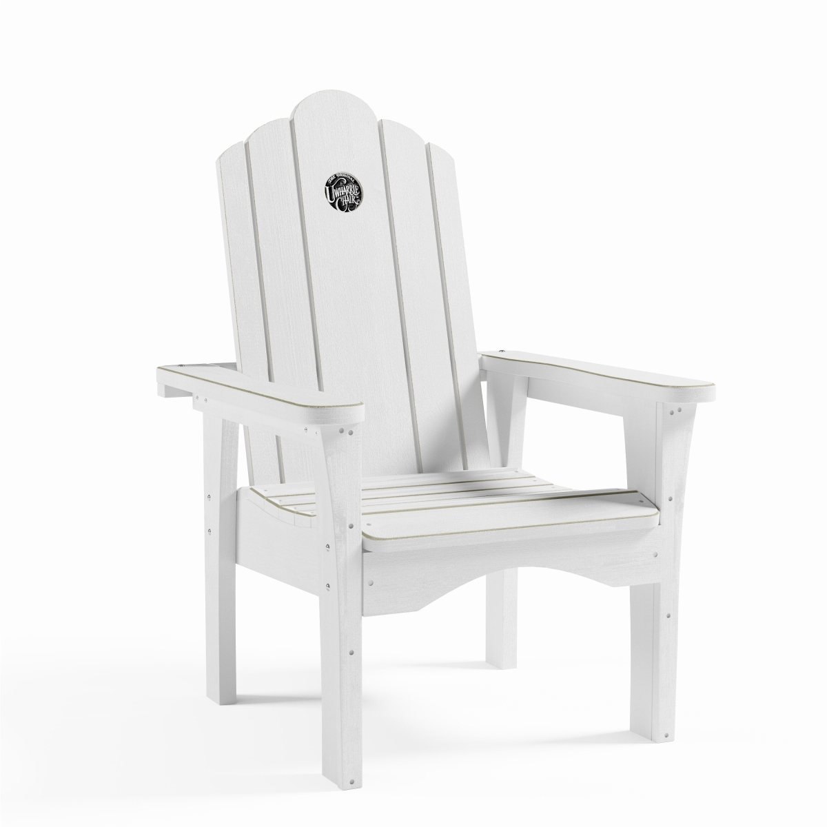 UWharrie Chair S114-P13 Original Wood Lounge Chair, White Polymer - 30.5 x 33.5 x 43.5 in.
