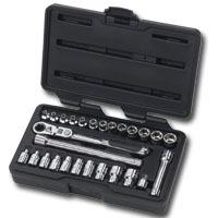 KD Tools KDT891427 27 Piece 1/4 Inch Drive GearRatchet Set with Locking Flex Handle