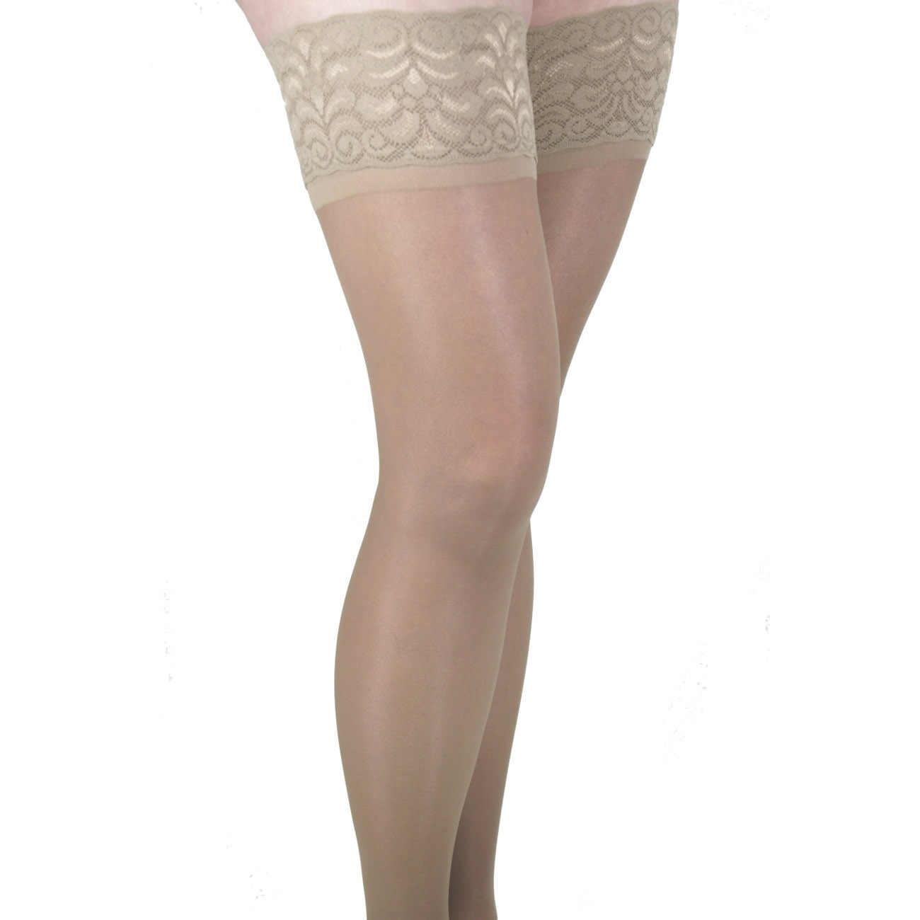 ITA-MED Sheer Thigh Highs - Compression (23-30 mmHg): H-80