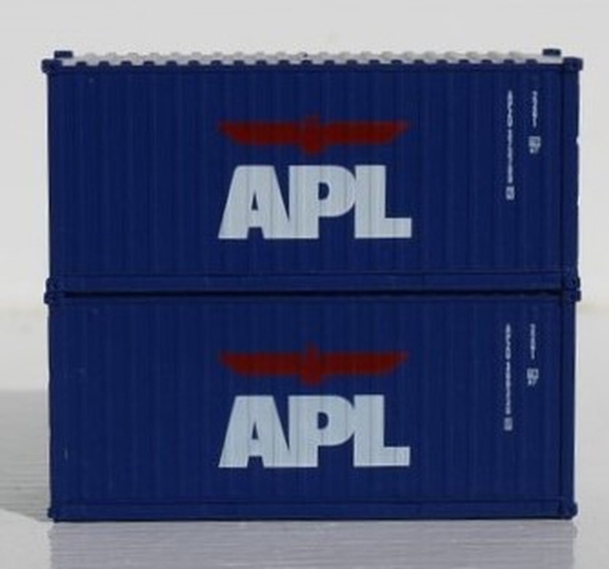 Jacksonville Terminal JTC205368 20 ft. N Scale Standard Height Container American President Lines - Pack of 2