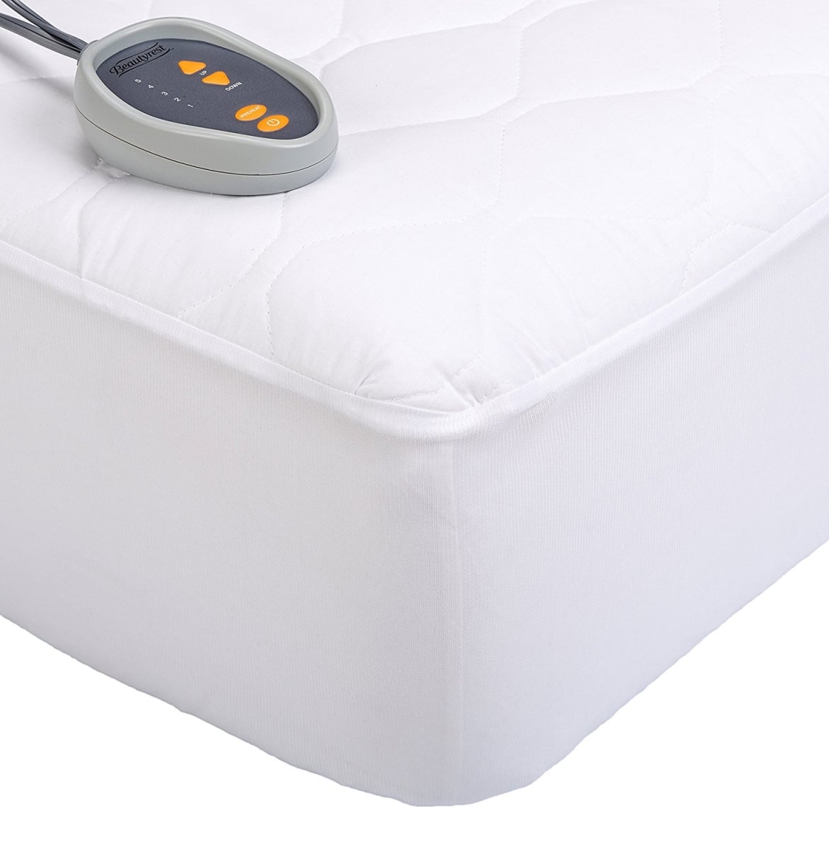 Beautyrest BR550202 Blend Heated Mattress Pad California King, White