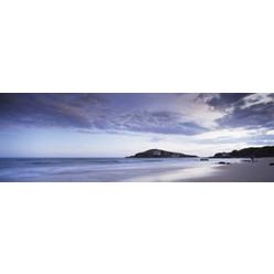 Panoramic Images PPI135849L Beach at dusk  Burgh Island  Bigbury-On-Sea  Devon  England Poster Print by Panoramic Images - 36 x 12